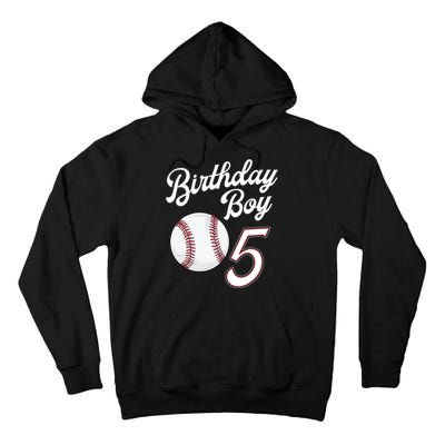 5 Years Old Baseball Themed 5th Birthday Party Sports Tall Hoodie