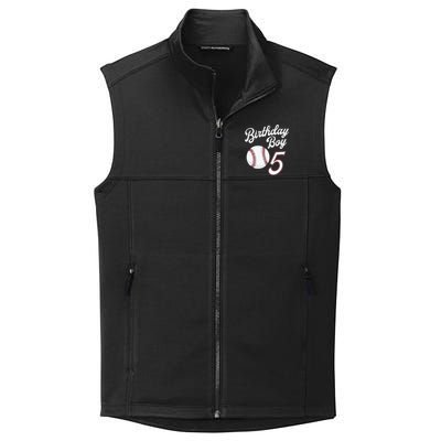 5 Years Old Baseball Themed 5th Birthday Party Sports Collective Smooth Fleece Vest