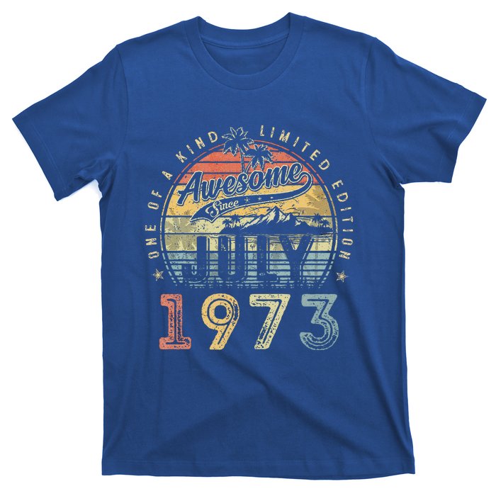 50 Year Old Awesome Since July 1973 50th Birthday T-Shirt