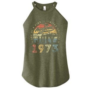 50 Year Old Awesome Since July 1973 50th Birthday Women's Perfect Tri Rocker Tank