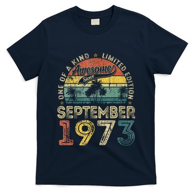 50 Years Old September 1973 Vintage Retro 50th Birthday T-Shirt
