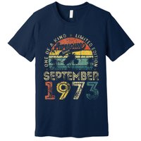 50 Years Old September 1973 Vintage Retro 50th Birthday Premium T-Shirt