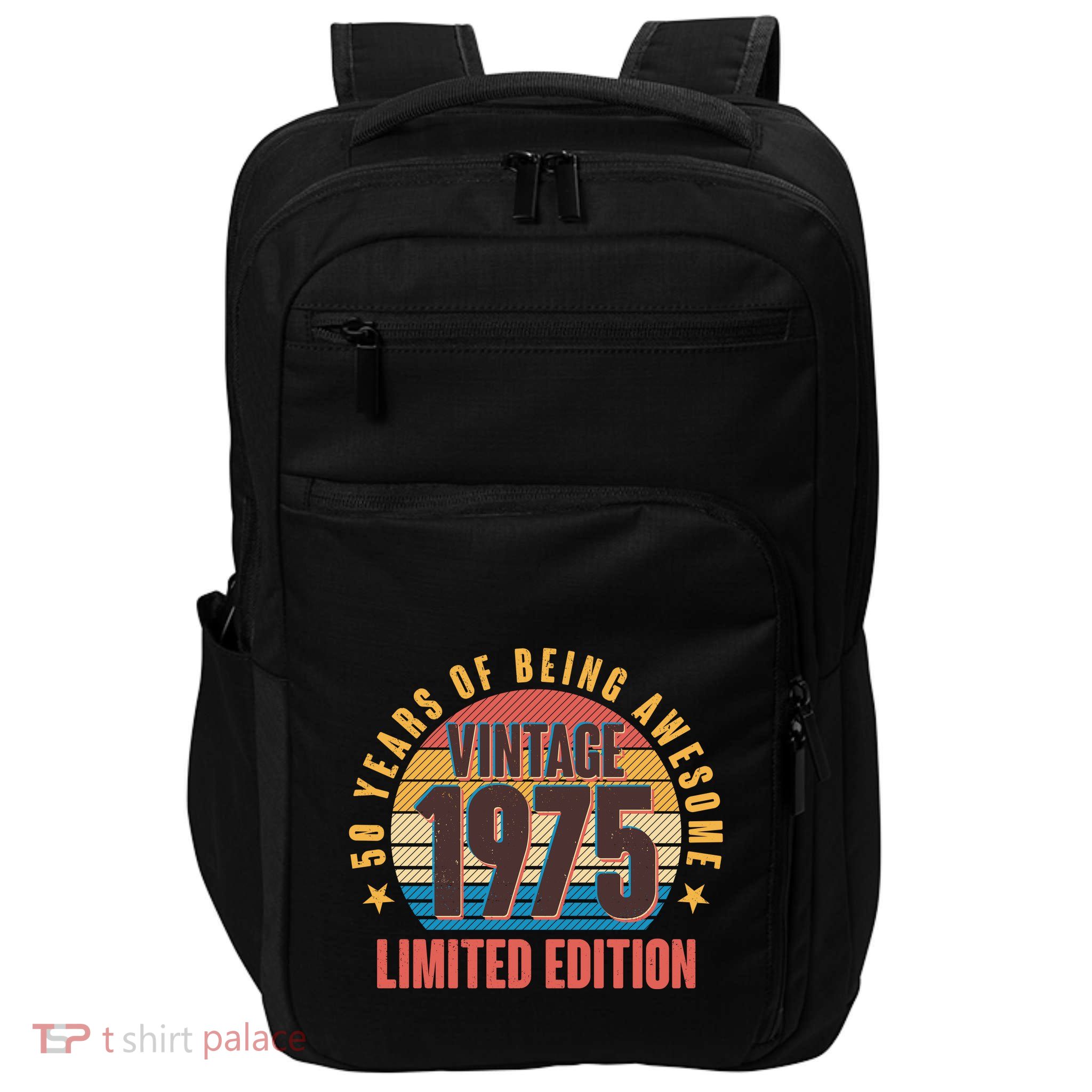 50 Years Of Being Awesome 1975 Limited Edition Vintage Retro Impact Tech Backpack