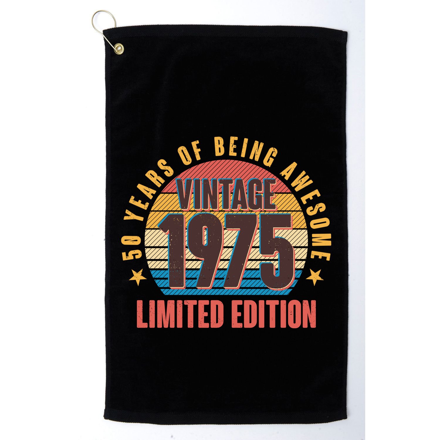 50 Years Of Being Awesome 1975 Limited Edition Vintage Retro Golf Towel