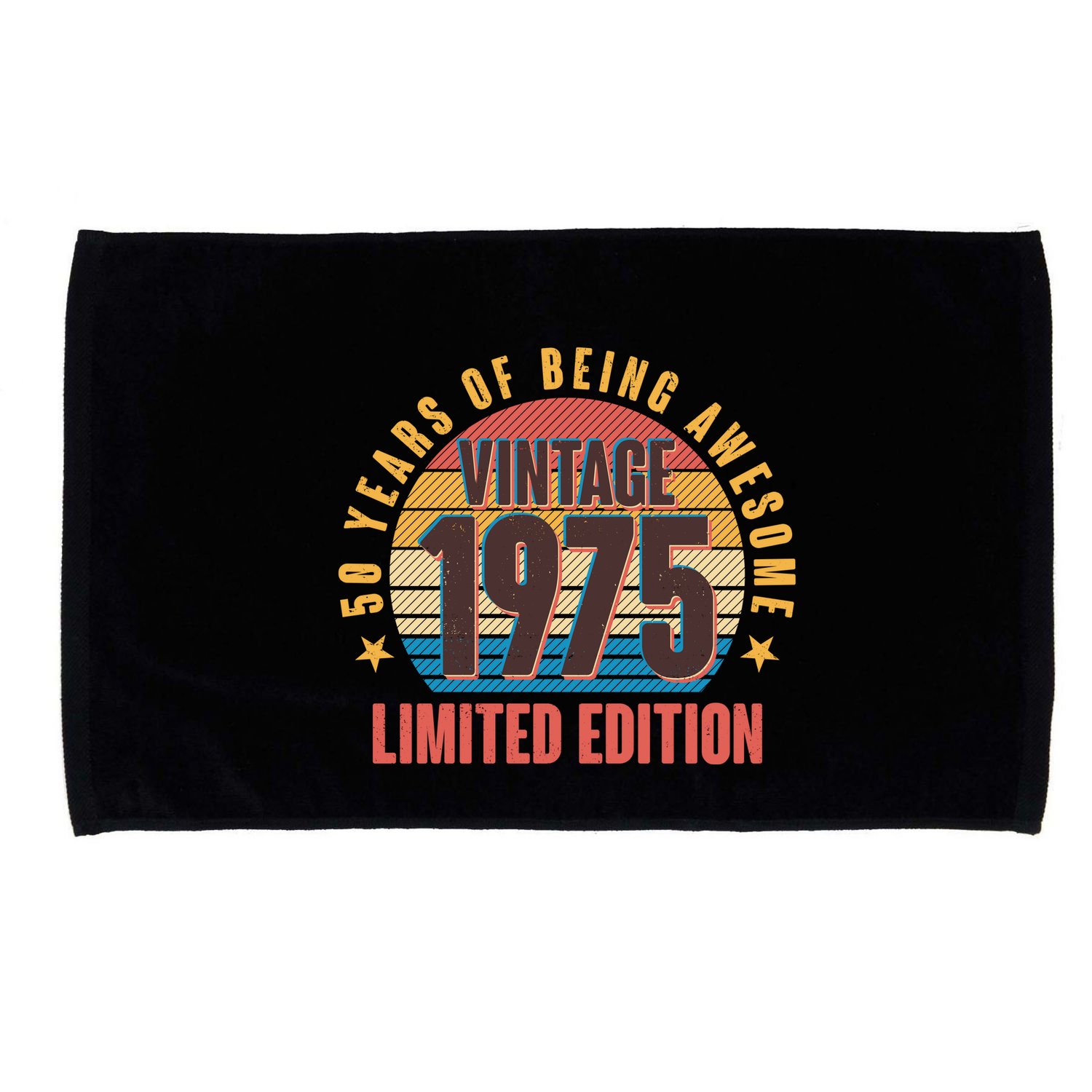 50 Years Of Being Awesome 1975 Limited Edition Vintage Retro Microfiber Hand Towel