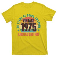 50 Years Of Being Awesome 1975 Limited Edition Vintage Retro T-Shirt