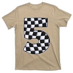 5 Year Old Pit Crew Car Racing 5th Birthday Race Car T-Shirt