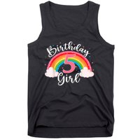 5 Years Old Birthday Girl Rainbow For Girls 5th Birthday Tank Top