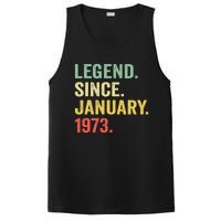 50 Year Old Gift Legend Since January 1973 50th Birthday PosiCharge Competitor Tank