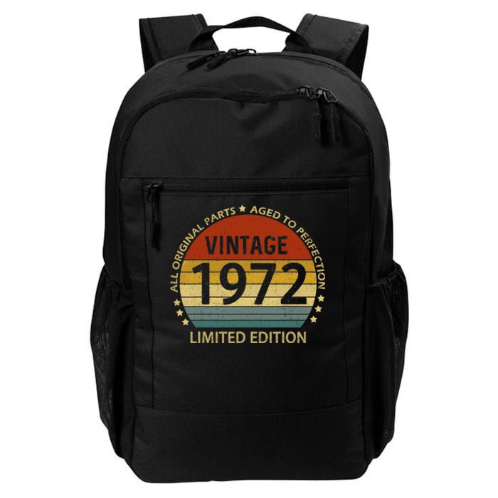 50 Year Old Gifts Vintage 1972 Limited Edition 50th Birthday Daily Commute Backpack