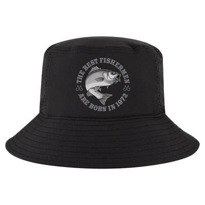 51 Year Old Fisherman Fishing 1972 51st Birthday Cool Comfort Performance Bucket Hat