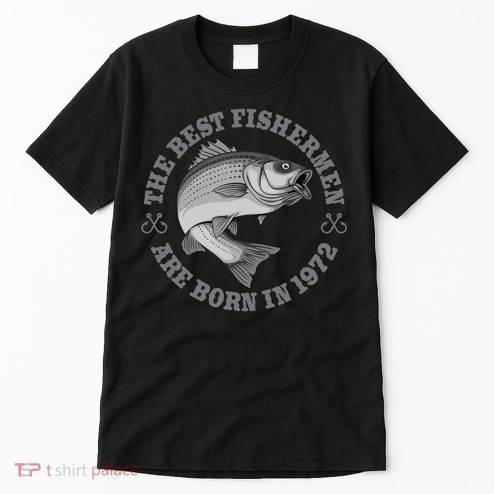 51 Year Old Fisherman Fishing 1972 51st Birthday Tall T-Shirt
