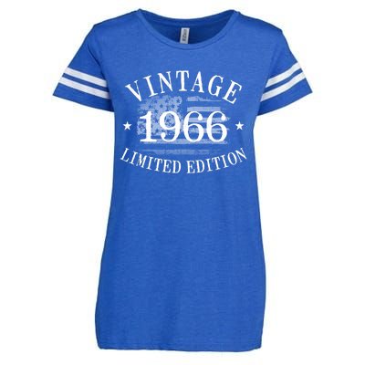 56 Years Old Vintage 1966 US Flag 56th Birthday Enza Ladies Jersey Football T-Shirt