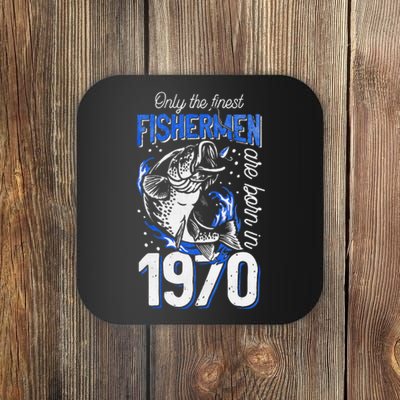 51 Years Old Fishing Fisherman 1970 51st Birthday Coaster