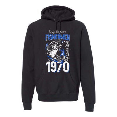 51 Years Old Fishing Fisherman 1970 51st Birthday Premium Hoodie