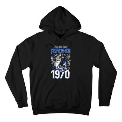 51 Years Old Fishing Fisherman 1970 51st Birthday Tall Hoodie