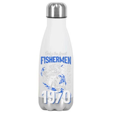 51 Years Old Fishing Fisherman 1970 51st Birthday Stainless Steel Insulated Water Bottle