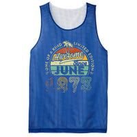 50 Year Old Awesome Since June 1973 50th Birthday Mesh Reversible Basketball Jersey Tank