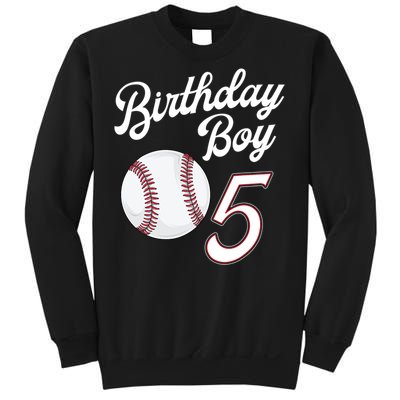 5 Years Old Baseball Themed 5th Birthday Party Sports Sweatshirt