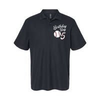 5 Years Old Baseball Themed 5th Birthday Party Sports Softstyle Adult Sport Polo