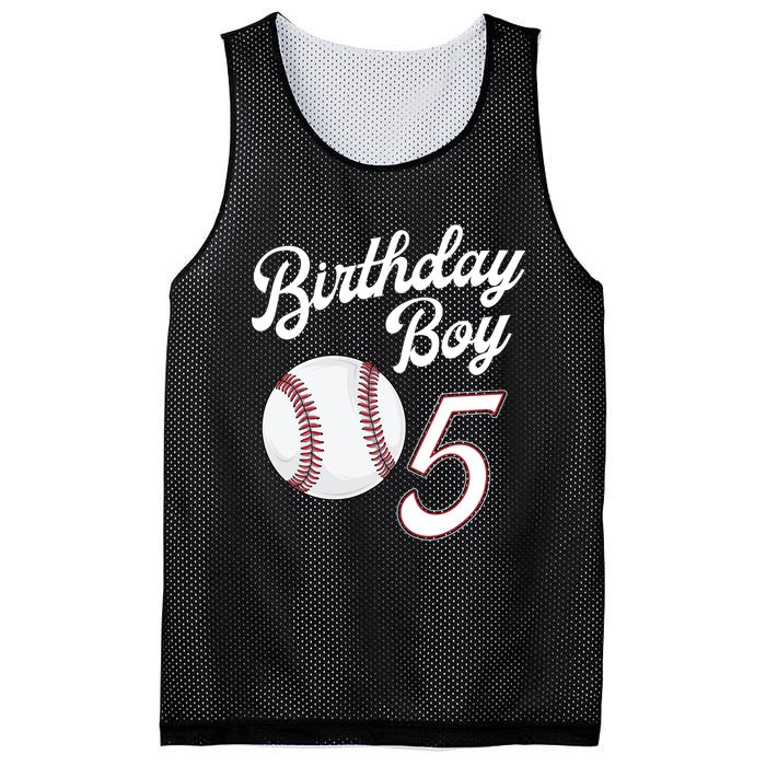 5 Years Old Baseball Themed 5th Birthday Party Sports Mesh Reversible Basketball Jersey Tank