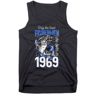 52 Years Old Fishing Fisherman 1969 52nd Birthday Tank Top