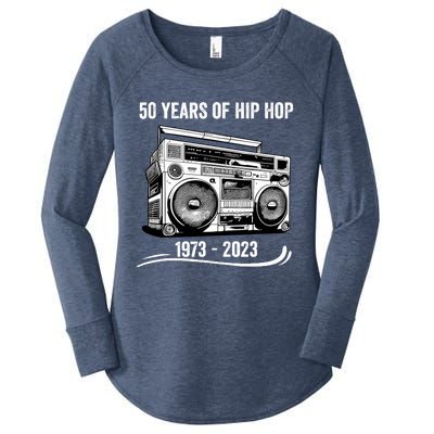 50 Years Of Hip Hop 50th Anniversary Of Rap Women's Perfect Tri Tunic Long Sleeve Shirt