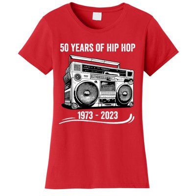 50 Years Of Hip Hop 50th Anniversary Of Rap Women's T-Shirt