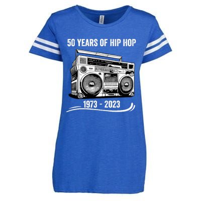 50 Years Of Hip Hop 50th Anniversary Of Rap Enza Ladies Jersey Football T-Shirt