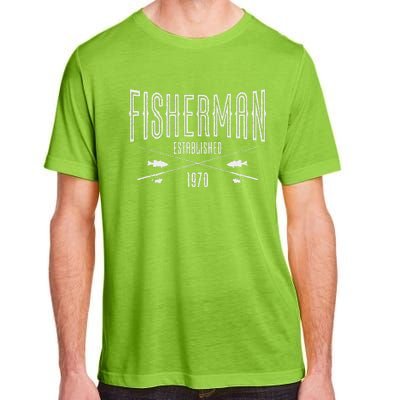 53 Year Old Fisherman Fishing 1970 53rd Birthday Gift Adult ChromaSoft Performance T-Shirt