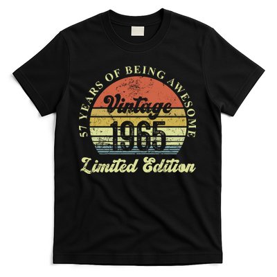 57 Years Of Being Awesome Vintage 1965 Limited Edition T-Shirt