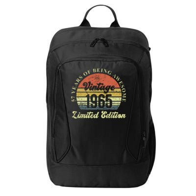 57 Years Of Being Awesome Vintage 1965 Limited Edition City Backpack