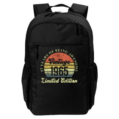 57 Years Of Being Awesome Vintage 1965 Limited Edition Daily Commute Backpack