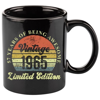 57 Years Of Being Awesome Vintage 1965 Limited Edition 11oz C Handle Ceramic Mug