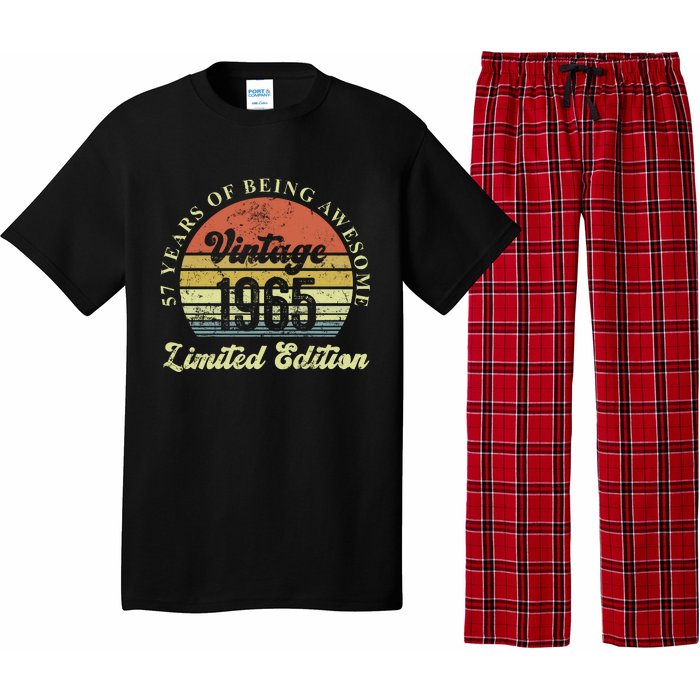 57 Years Of Being Awesome Vintage 1965 Limited Edition Pajama Set