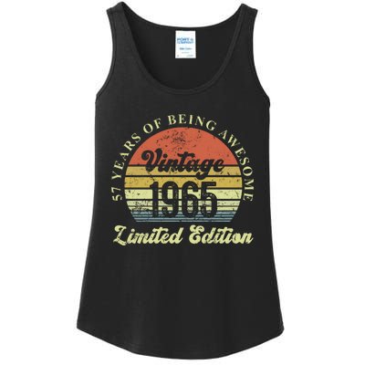 57 Years Of Being Awesome Vintage 1965 Limited Edition Ladies Essential Tank