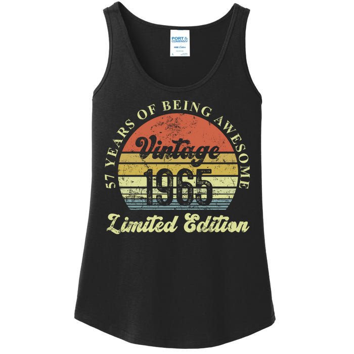 57 Years Of Being Awesome Vintage 1965 Limited Edition Ladies Essential Tank