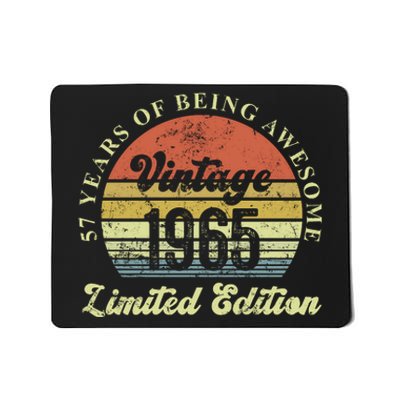 57 Years Of Being Awesome Vintage 1965 Limited Edition Mousepad