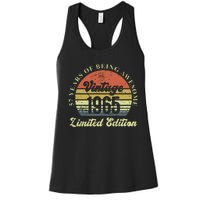 57 Years Of Being Awesome Vintage 1965 Limited Edition Women's Racerback Tank