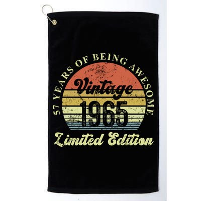 57 Years Of Being Awesome Vintage 1965 Limited Edition Golf Towel