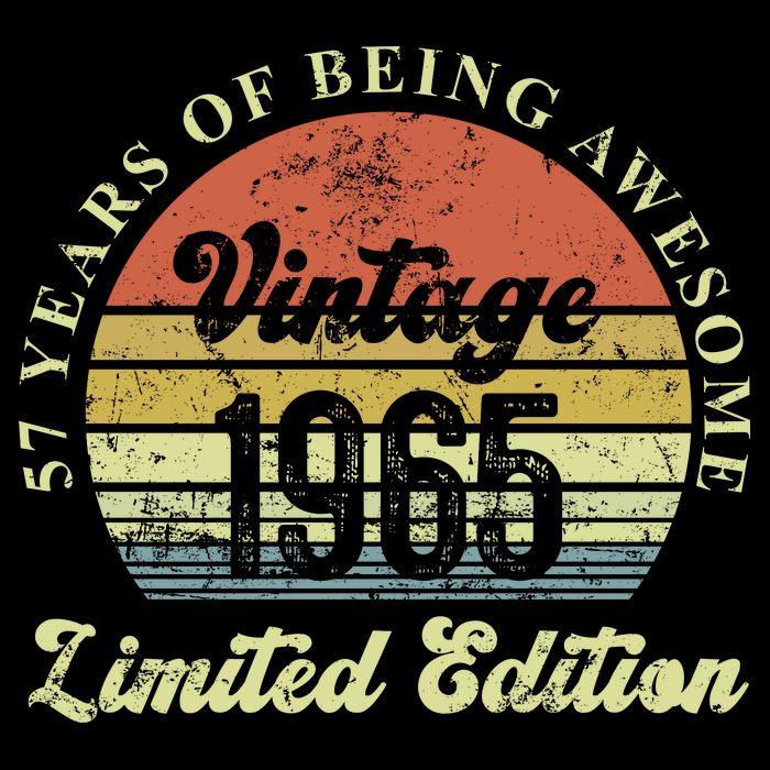 57 Years Of Being Awesome Vintage 1965 Limited Edition Visor