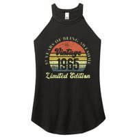 57 Years Of Being Awesome Vintage 1965 Limited Edition Women's Perfect Tri Rocker Tank