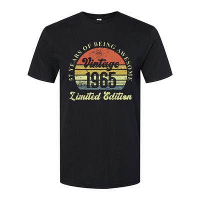 57 Years Of Being Awesome Vintage 1965 Limited Edition Softstyle CVC T-Shirt