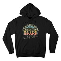 50 Year Old Gifts Vintage 1973 Limited Edition 50th Birthday Love Hoodie