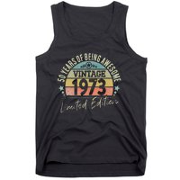 50 Year Old Gifts Vintage 1973 Limited Edition 50th Birthday Love Tank Top