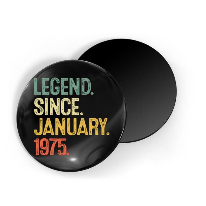 50 Year Old Gifts Legend January 1975 50th Birthday Dad Magnet