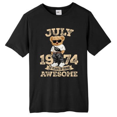 50 Years Of Being Awesome July 1974 Cool 50th Birthday Gift Tall Fusion ChromaSoft Performance T-Shirt