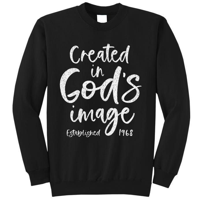 56 Year Old Christian Love Jesus And God 1968 56th Birthday Sweatshirt