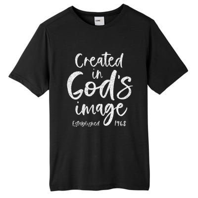 56 Year Old Christian Love Jesus And God 1968 56th Birthday Tall Fusion ChromaSoft Performance T-Shirt