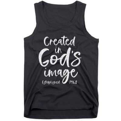 56 Year Old Christian Love Jesus And God 1968 56th Birthday Tank Top